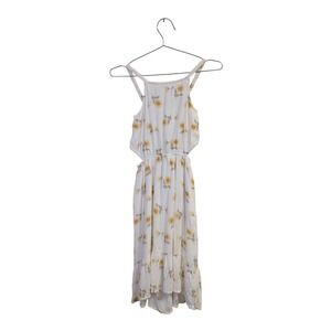 Abercrombie Kids Dress Sunflower‎ Sundress Cut Out White 11/12 NWT